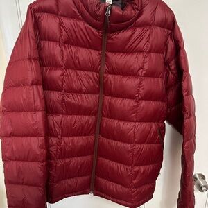 Dark Red REI Puffer Jacket